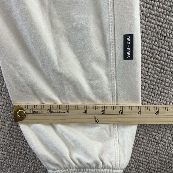 ASRV Joggers Mens Medium Cream Sweatpants DSG 0956 Micro Terry Gym Tech - Picture 5 of 13